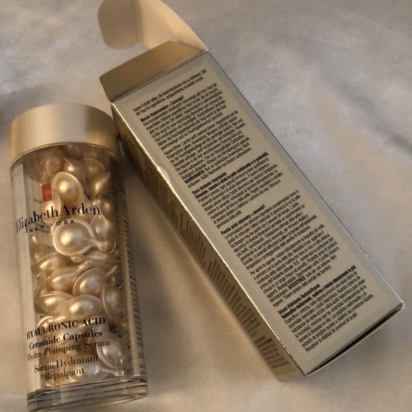Elizabeth Arden Hyaluronic Acid Ceramide Capsules 60 Ct Hydra Plumping Serum NIB - Picture 6 of 12